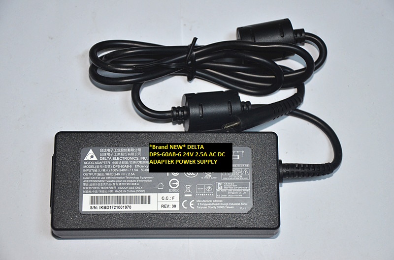 *Brand NEW* 24V 2.5A DELTA DPS-60AB-6 AC DC ADAPTER POWER SUPPLY - Click Image to Close